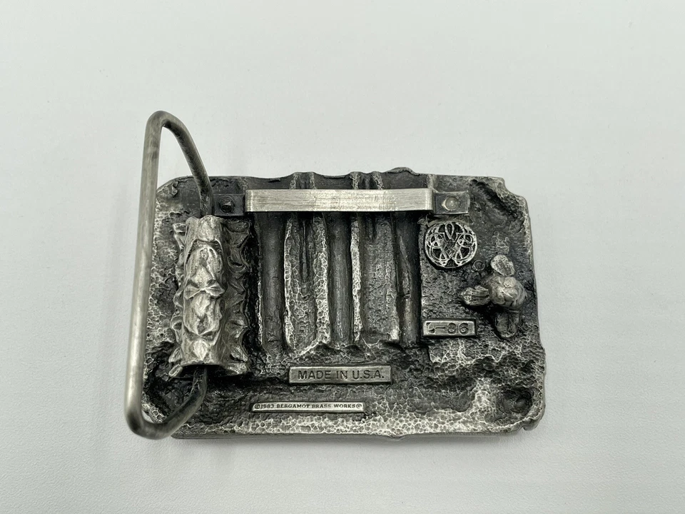 Hebilla de cinturón de golf The Great Sport of peltre bergamota latón funciona 1983 L-86 3D EE. UU. Foto 4 de 4