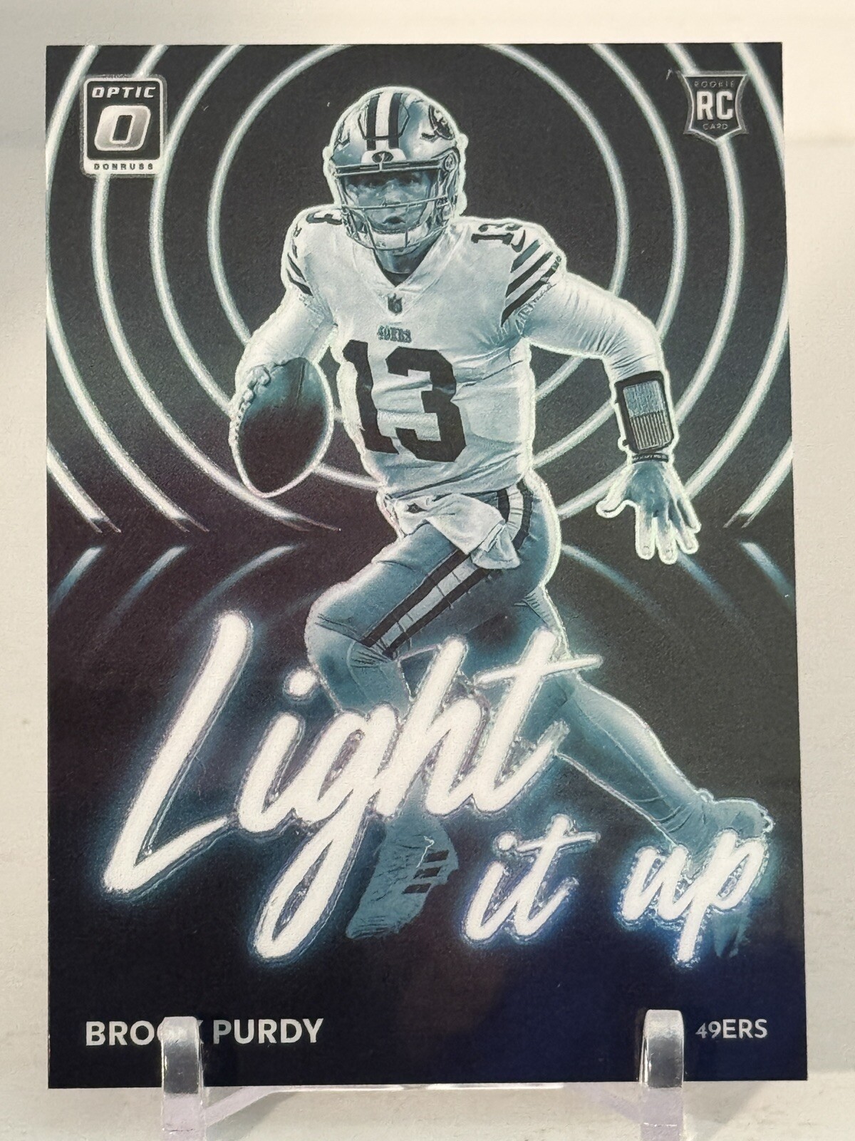 Brock Purdy 2022 Donruss Optic Light it Up #LU-20 San Francisco 49ers. A246