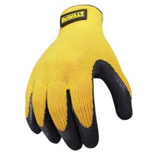 12 -DEWALT Men's XL Gripper Rubber Coated Glove Model: DPG70XL