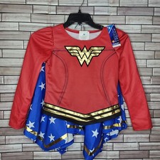 New DC Wonder Woman Girl  s Costume Size Large 10-12 Rubies Dress Up Outfit