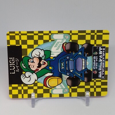 Luigi Super Mario Kart Trading Card Banprecard No.9 Banpresto