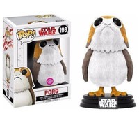 "Exklusive Star Wars The Last Jedi - Geflockte Porg 3,75\" Vinyl Pop Figur Bobble"