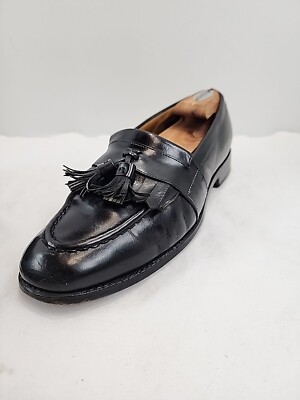 Allen Edmonds Newport Dress Shoes Tassel Loafers Black  display picture 1