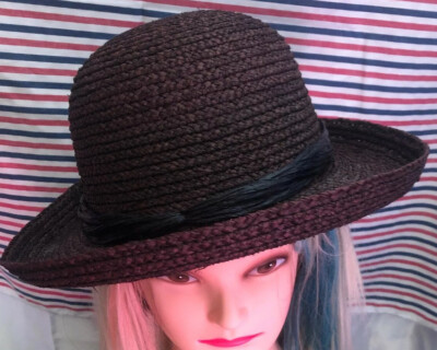 Filippo Catarzi Italy 100% Raphia Multi Stripe‎ Packable Hat Beautiful! Filippo Catarzi Italy 100th Anniversary Women main image 2