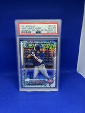 2021 Bowman Speckle Refractor Christopher Morel /299 BCP-131 PSA 10