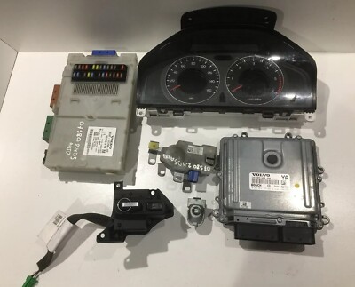 VOLVO S80 MK2 2.4D5 2007 AUTO ECU KIT SCHLÜSSEL ZÜNDUNG ECM TACHOSCHLOSS LENKUNG L