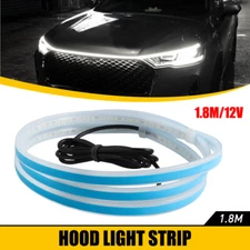 Flexible Car Hood LED Meteor Strip Lights Dynamic Scan Start Up Hood beam Kit US