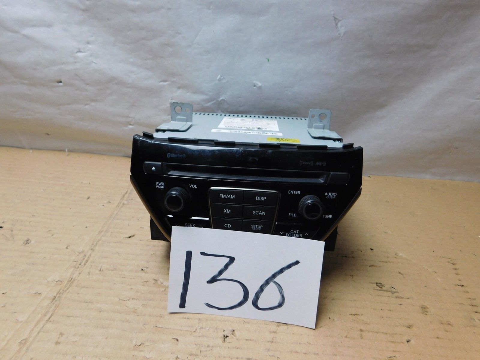 13 HYUNDAI GENESIS Radio Stereo Single CD MP3 AM & FM Used 96180-2M117YHG (136)