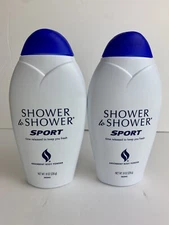 Shower To Shower Sport Time-Released Absorbent Body Powder, 8oz, Lot of 2