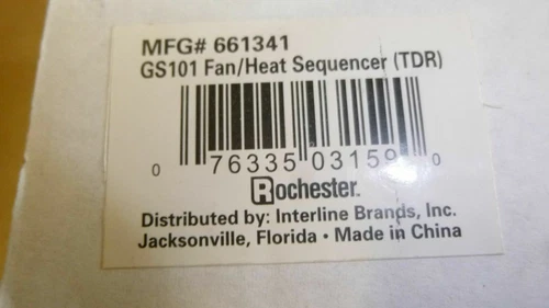 Rochester GS101 Fan/Heat Sequencer ( TDR ) MFG# 661341