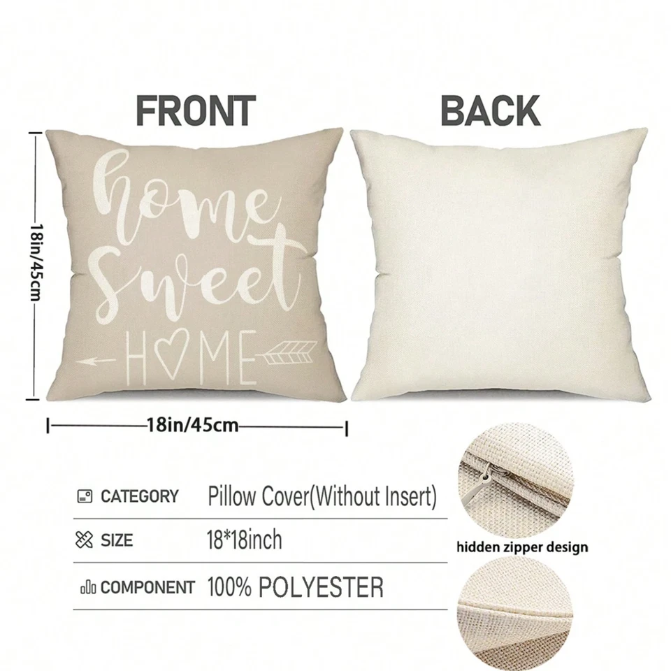 Fundas de cojín 4 piezas patrón geométrico adecuadas para sala de estar comedor nuevas Foto 3 de 4