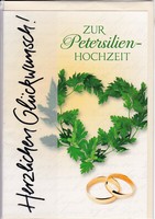 1 GlüCkwunschkarte Z Petersilien Hochzeit 12,5 Jahre Petersilienhochzeit #113670