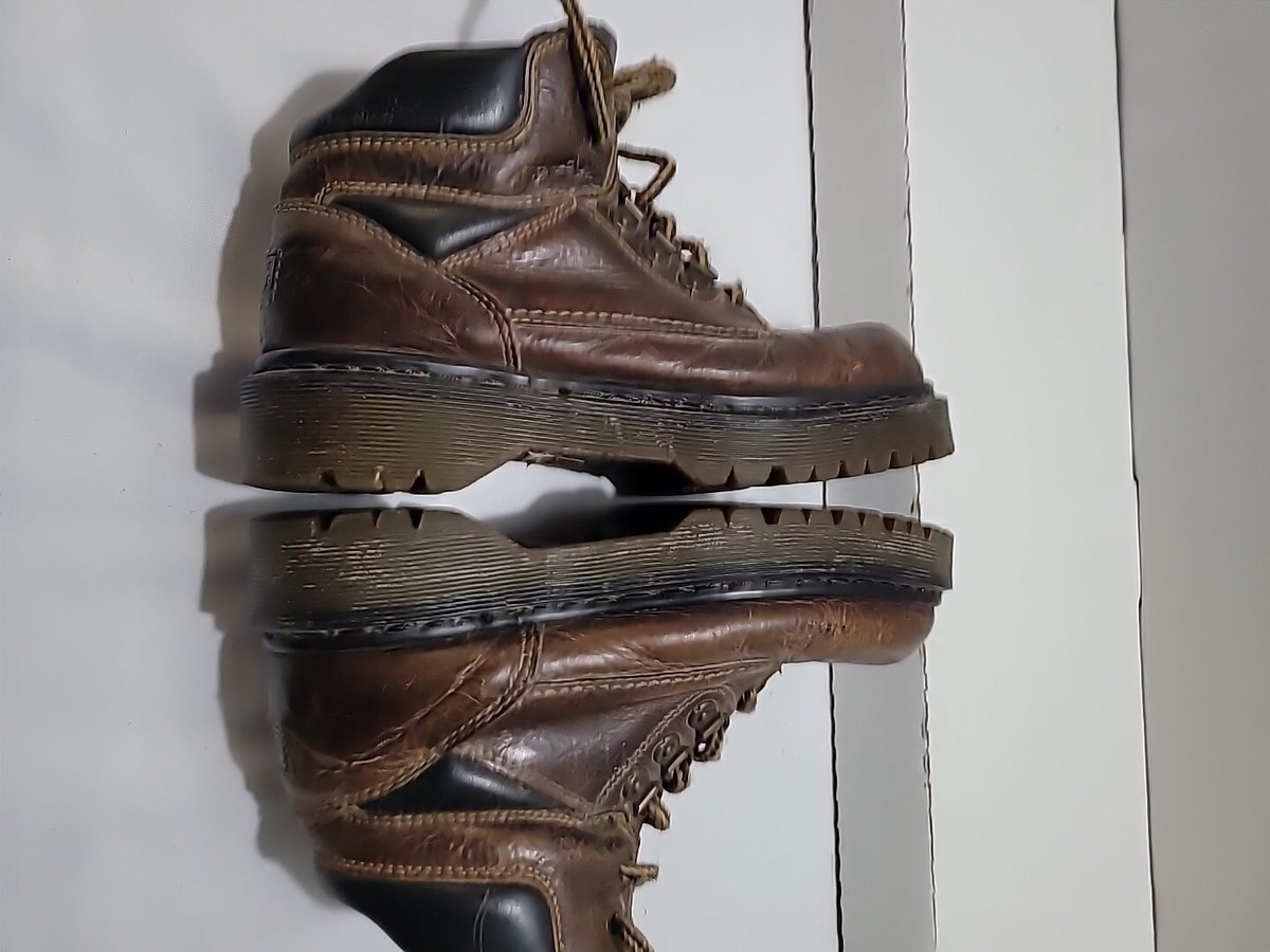 Doc Dr Martens 8697 Men\'s Size UK 9 Brown Chunky Leather Grunge Boots England 101 Dead Stock Made In England Boot in Brown | Dr. Martens main image 3
