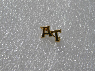 Nice Gold Tone Alpha Tau Fraternity Sorority Chapter Guard Pin