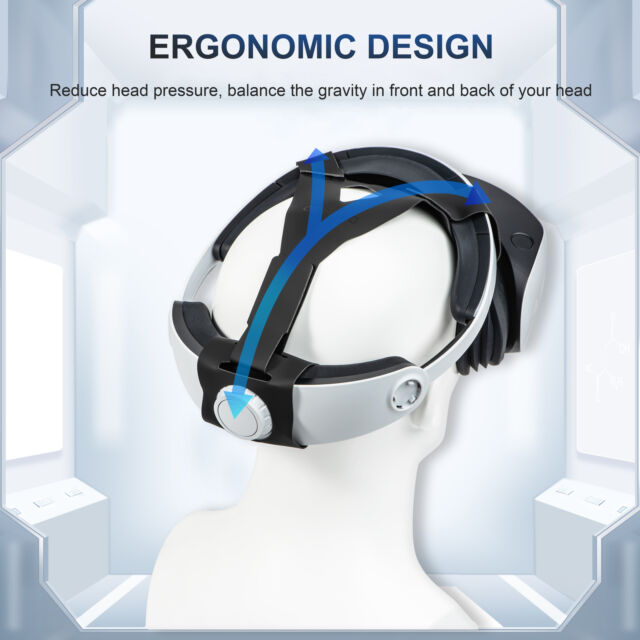 For PS VR2 PU Adjustable Headband Head Decompression Weight Reduction Accessory