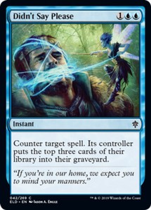 Didn't Say Please - Foil x1 - Throne of Eldraine - NM-Mint, English - Throne of