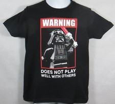 Lego Star Wars Boys T-Shirt Officially Licensed Darth Vader New Black
