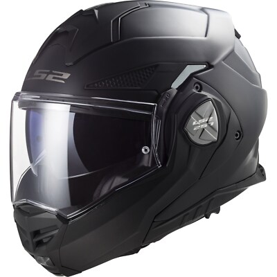 Motorcycle Helmet M - LS2 Advant X Solid FF901 Flip Up Helmet - Matte Black