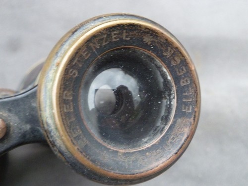 LOVELY QUALITY VICTORIAN BINOCULARS BRASS/LEATHER EMIL BUSCH A-G RATHENOW 1890S - Picture 5 of 10