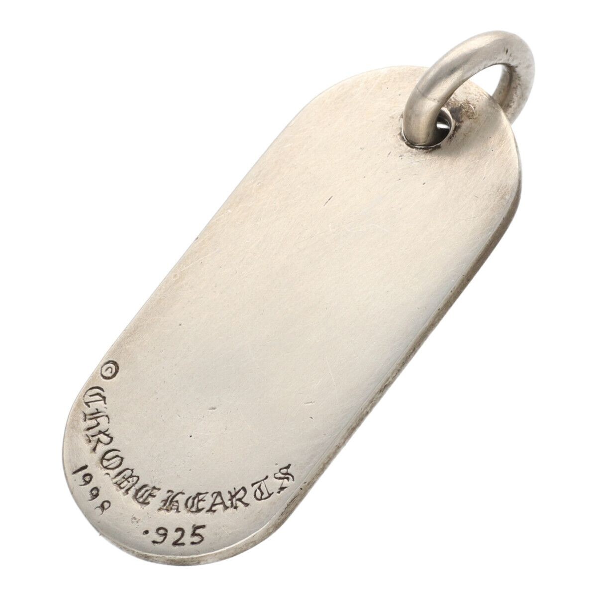 Used Chrome Hearts Raised Star Dog Tag Sv925 Silver Necklace