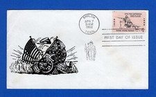 Scott 1179 Shiloh Civil War Centennial Silk Screen Eric Lewis FDC Only 10 Made