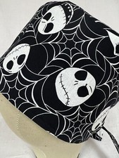 Men/Women Surgical Scrub Cap Lined Skeleton Holiday 100 Cotton