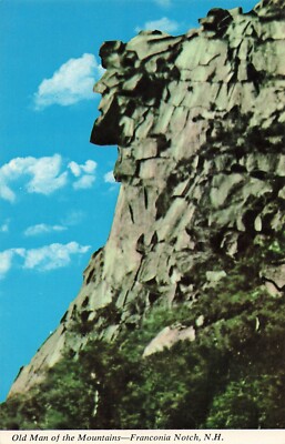 Postcard Old Man of the Mountains Franconia Notch Hew Hampshire