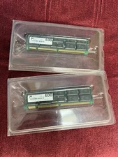Lot of 2 Compaq MT9LD872G-5X, 64MB 168p 50ns Buffered EDO DIMM, NOS