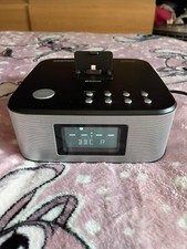 AZATOM HOME HUB FM RADIO BLUETOOTH APPLE IPOD IPHONE DOCKING STATION ALARM CLOCK