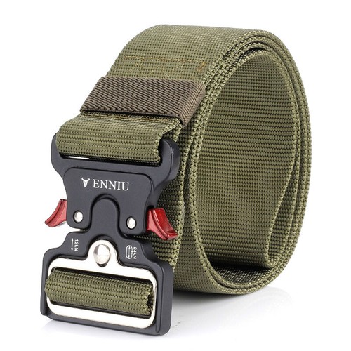 49*1.97" ENNIU Men Tactical Buckle Belt Military Nylon Belt Training Strap Waist - Picture 21 of 53