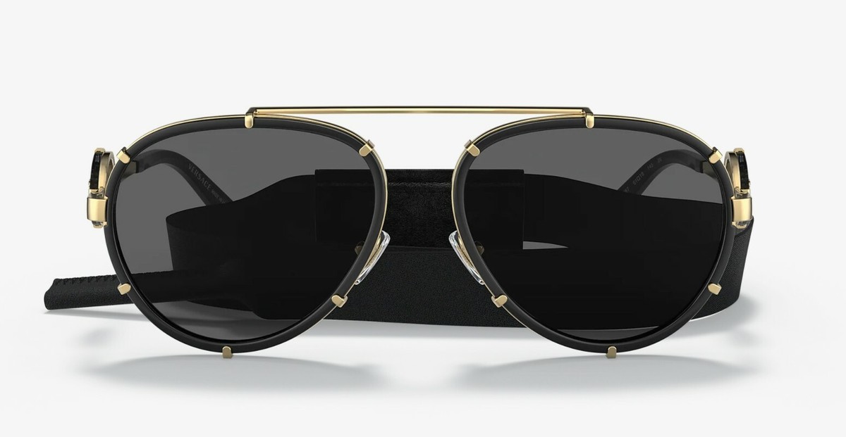 Versace VINTAGE ICON VE 2232 Black/Dark Grey (1438/87) Sunglasses