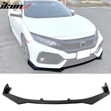 Fits 17-21 Honda Civic Si & Hatchback CS Style Front Bumper Lip Kit Unpainted PU