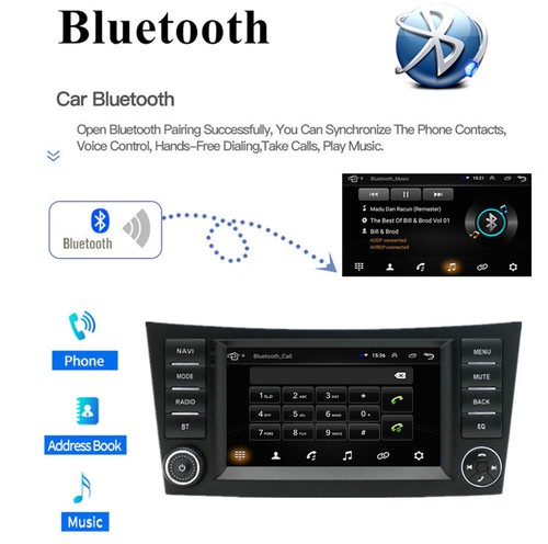 7'' Android13 1GB+16GB Car Stereo Radio GPS Nav For Mercedes W211 W219 W463 W209 - Picture 13 of 21