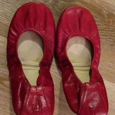 Storehouse Ballet Flats Red Leather Women's Size 10