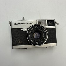 Vintage Olympus-35 ECR 35mm Film Camera 1:28 f 42mm E. Zuiko Lens Untested