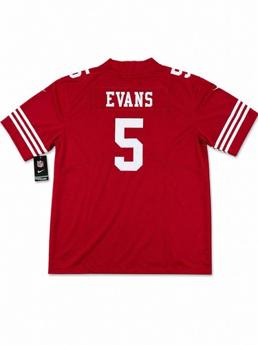 San Francisco 49ers Mike Evans #5 Nike Scarlet 2026 Official NFL Game Jersey