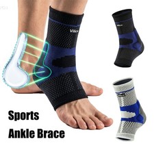 Running Ankle Support Brace Pad High Elastic Fitted Compression Ankle Sleeve Men