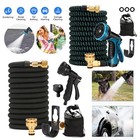 Expandable Hoses 25-100Ft/30M Magic Pocket Flexible Water Hose Spray Nozzle Gun