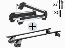 DACHTRÄGER SET MIT SKITRÄGER 4 SKI 2 SNOWBOARD FÜR BMW 3-ER (E90) 4P