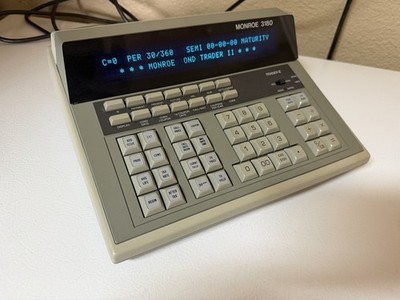 Monroe 3180 Trader II Bond Financial Calculator Tested Works Vintage Clean