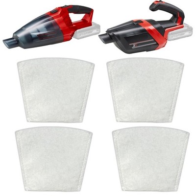 4erPack Filterbeutel Kompatibel mit Einhell Power XChange TEVC 18 LiSolo & TE...