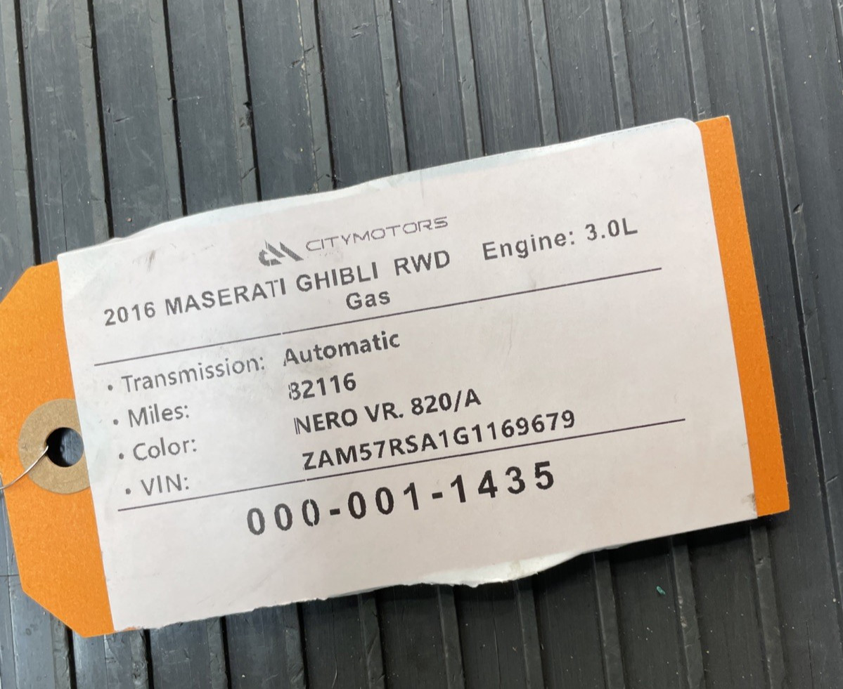 2013-2024 Maserati Ghibli S M157 3.0L V6 RWD Turbo Engine Assembly 82K Miles OEM