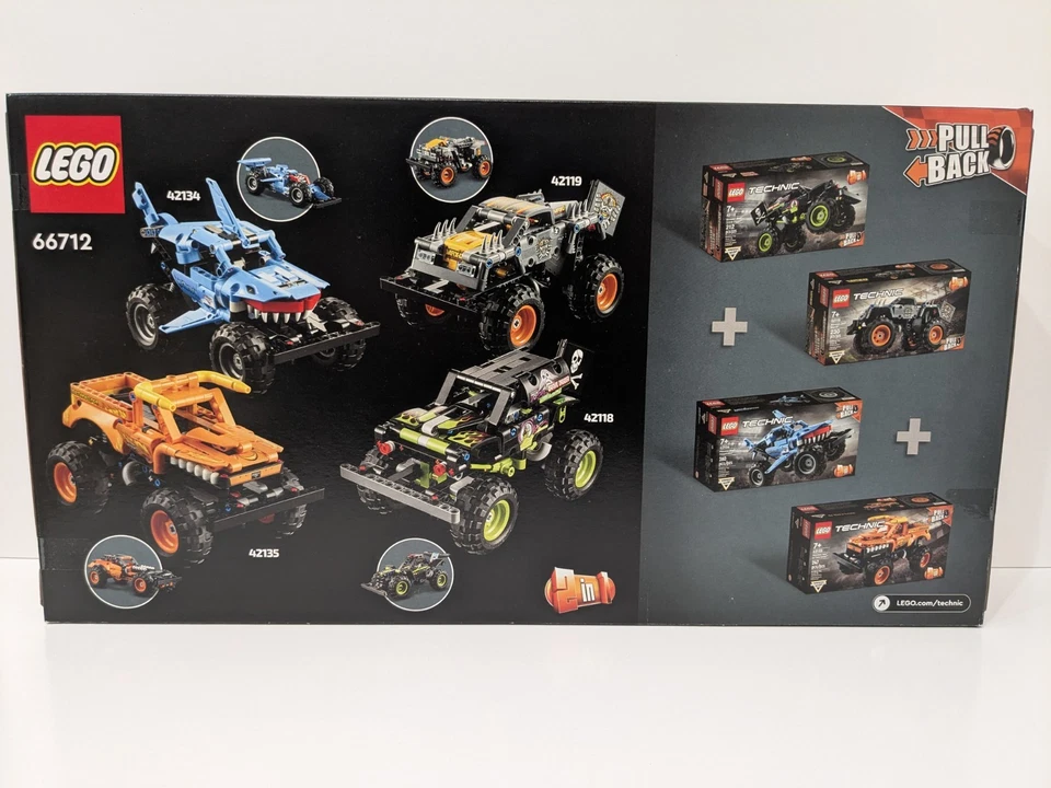 LEGO TECHNIC: Monster Jam Collection 66712 Nuevo Sellado de Fábrica Juego Retirado Foto 2 de 2