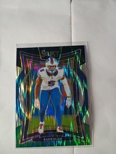 2024 Panini Select - Concourse Kaiir Elam #8 Black & Green Shock Prizm