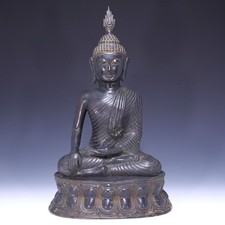 Bronze Statue des Buddha Shakyamuni Amitabha - Indien Tibet Nepal - 59,4 cm