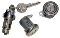 1956-1959 Corvette Lock Set Doors And Ignition Keyed Alike-3 Pieces 1956-1959 Corvette Lock Set Doors And Ignition Keyed Alike-3 Pieces