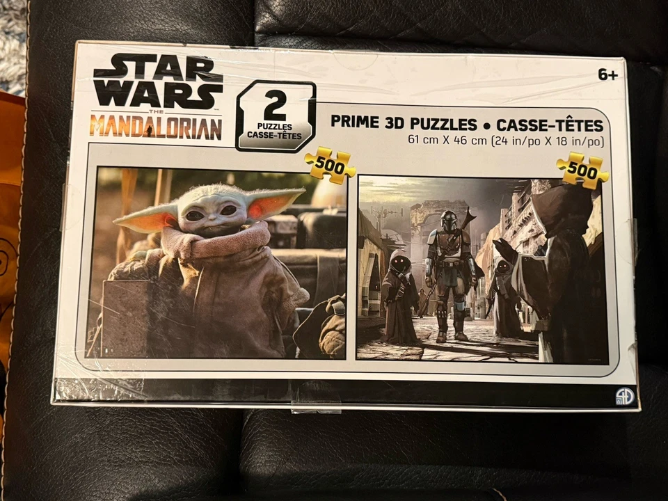 Juego de rompecabezas 3D Star Wars Mandalorian - 2 rompecabezas de 500 piezas (Grogu y Mandalorian) Foto 4 de 4