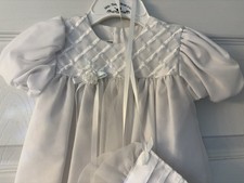 Little Things Mean a Lot Baby Christening Gown White Lace 6 Month USA