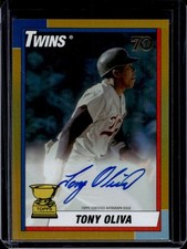 2021 Topps All-Star Rookie Cup Tony Oliva Legends Auto Gold Foil #/50 Twins