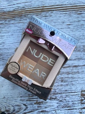NEW PHYSICIANS FORMULA NUDE WEAR PRESSED POWDER GLOWING NUDE BRONZER, #6237